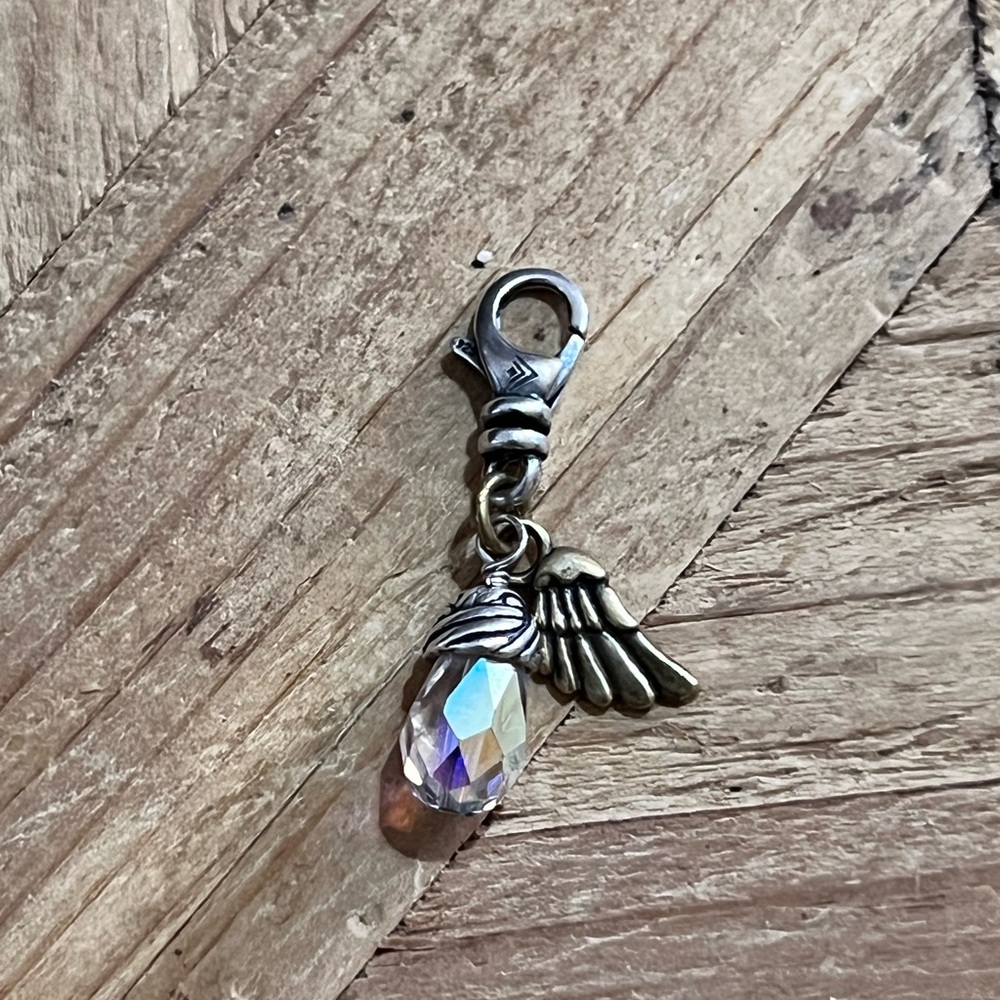 retired Silpada Sterling Silver Brass Charms boy girl dog tree cross U PICK - Picture 12 of 15